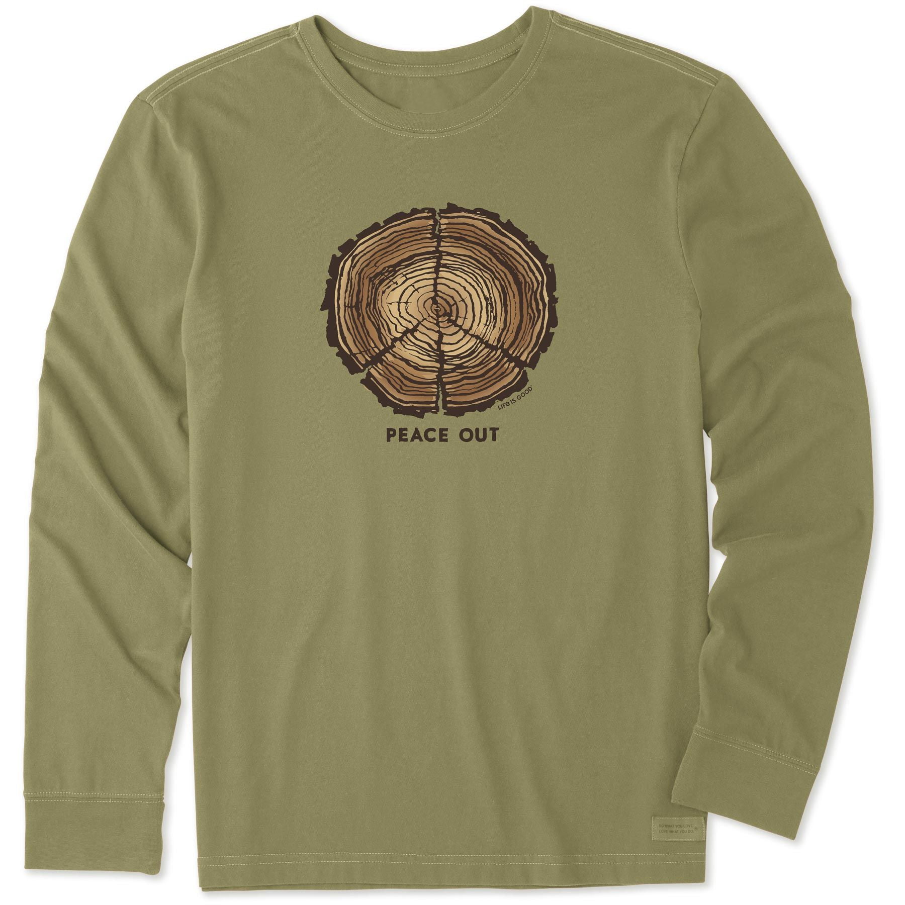 Long Sleeve Crusher Tee - Fatigue Green 