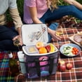 thumbnail image 5 of FORMRS Insulated Cooler Bag 24 Cans Capacity Soft Leakproof Lunch Box with Side Pockets, Night Neon Road, 5 of 7