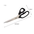 thumbnail image 2 of Happon Scissors 8.8 inch - Professional Heavy Duty Industrial Strength Stainless Steel Tailor Scissor Shears for Fabric Leather Sewing Dressmaking Tailoring Home Office Artists Students Black, 2 of 5