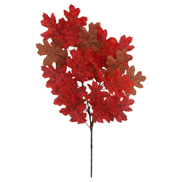 Christmas Decor Artificial Maple Leaves Branches 21.6in Fall Leaves Stems Plants Outdoor Greenery For Home Kitchen Farmhouse Thanksgiving Table Centerpiece Fireplace Halloween Décor Orange