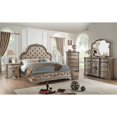 thumbnail image 2 of ACME Northville Faux Leather Tufted King Panel Bed, 2 of 2