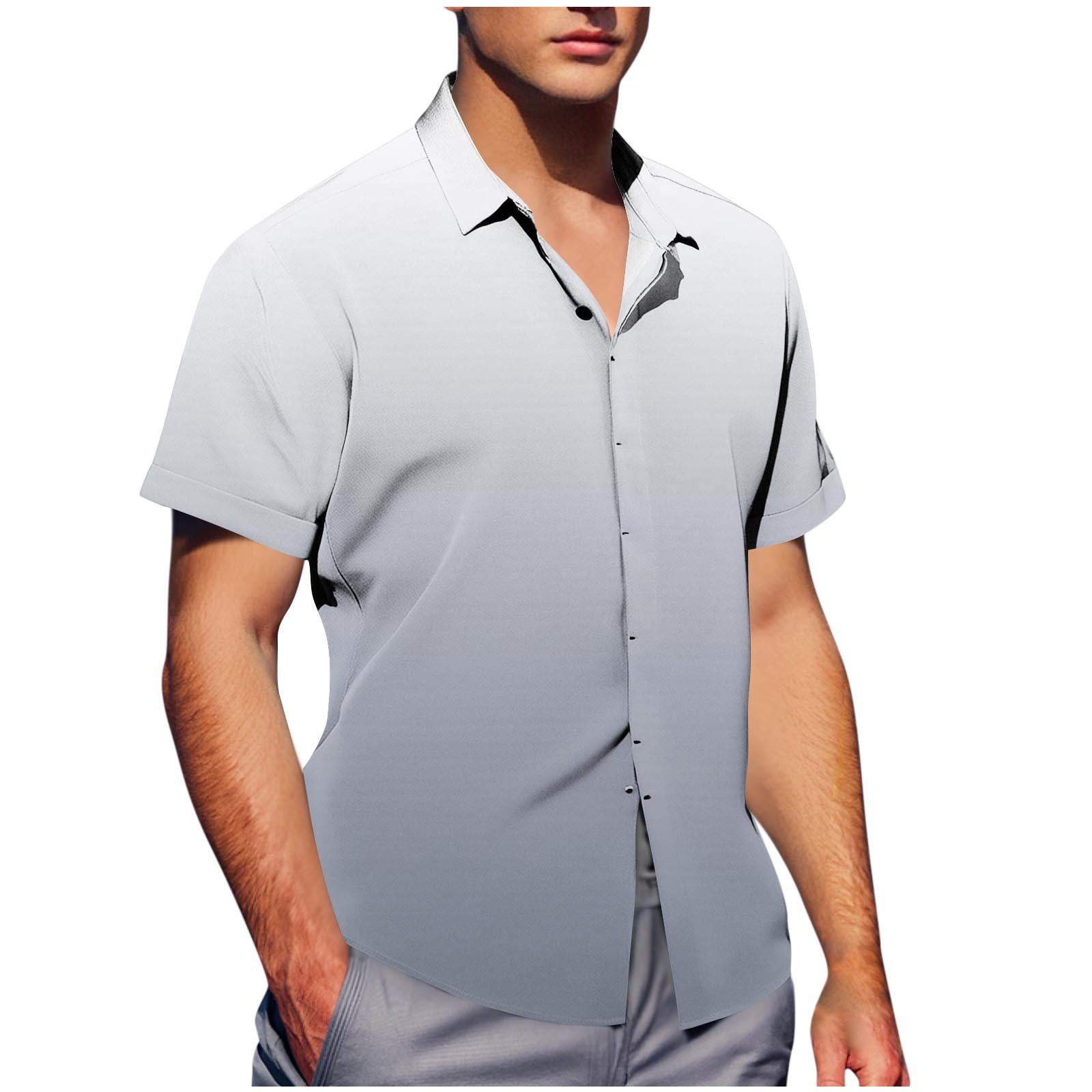 Casual Garb Men's V-Neck T-Shirt - Short Sleeve Elevate Series Tee, 60% Cotton 40% Polyester