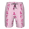 thumbnail image 3 of Balery Pink Scarf Snowman Traje de Baño Estilo Hawaiano para Hombre, Shorts de Secado Rápido con Bolsillos-XX-Large, 3 of 6