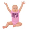 thumbnail image 3 of Won My First Race Little Swimmers Romper Boys or Girls Infant Baby Brisco Brands 12M, 3 of 7