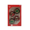 thumbnail image 3 of Holiday Time Dia 65mm 4Ct Wreath Glass Ornament, 3 of 5