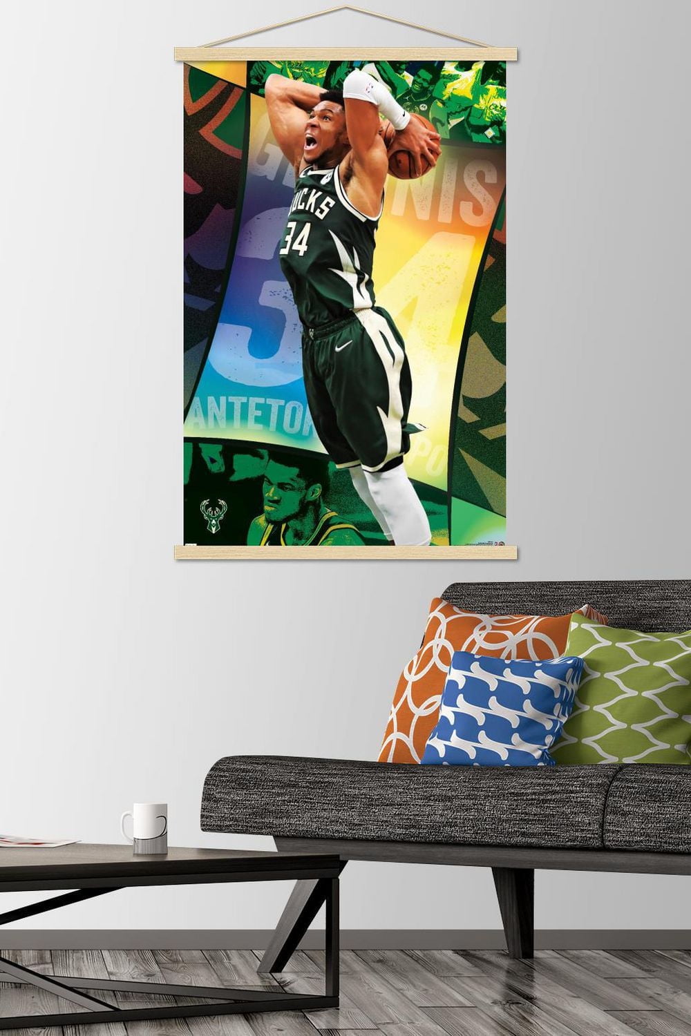 NBA Milwaukee Bucks - Giannis Antetokounmpo 21 Wall Poster, 22.375" x 34"