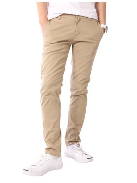 Allsense Men's Slim Skinny Comfort Stretch Chino Pants Up to 42W