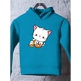 thumbnail image 3 of Cute Vampire Kitten W Donut Hoodie Toddler -Image by Shutterstock,  4 Toddler, 3 of 4
