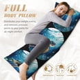 thumbnail image 5 of Picia Watercolor Turtle4 Body Pillow Cover - Super Soft Microfiber 20x54 Body Pillow Case - Envelope Closure, Wrinkle, Stain Resistant Body Pillow Cover,Elegant Bedding, 5 of 8