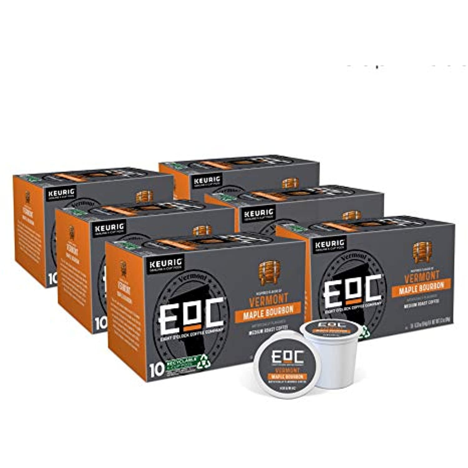 Eight Oclock Coffee Vermont Maple Bourbon, Single Serve Keurig KCup