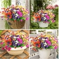 thumbnail image 6 of Morttic Artificial Flowers for Outdoors Plastic UV Resistant Faux Flowers Decoration Greenery Garden Shrubs，Bulk Fake Flowers in Vase (Mix Color 10pcs), 6 of 7