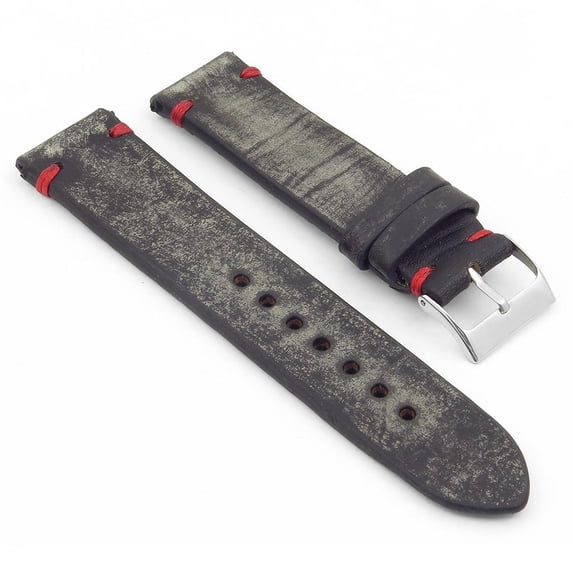 StrapsCo Distressed Leather Watch Strap