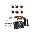 thumbnail image 1 of KC Hilites Underbody Light Kit 91041 Cyclone V2; Universal Underbody Mount; LED; Amber Bulb; Amber Lens; 5 Watts; Flood Beam; Set Of 6, 1 of 4