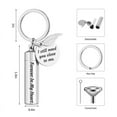 thumbnail image 7 of HOTYA Vintage Memorial Keepsake Keychain Stainless Steel Cylinder Cremation Ashes Gift, 7 of 7