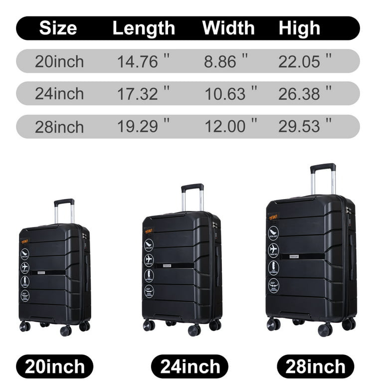 Wheeled Luggage Size Guide – Luggage Pros