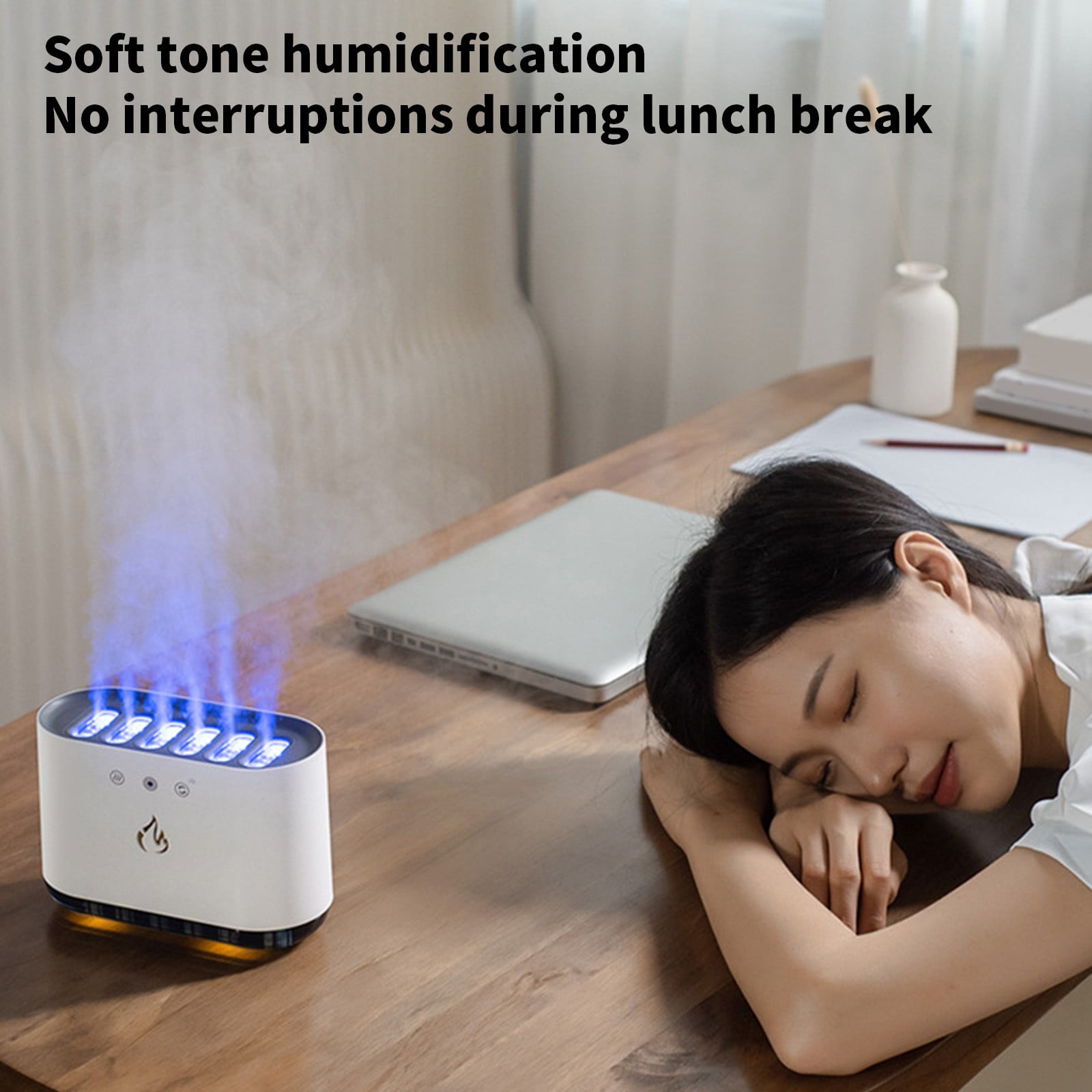 Zxsyw Portable Bedroom Humidifier with 10 Hour Timer, 900mL