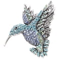 thumbnail image 3 of Broche de colibrí con diamantes de imitación, broche brillante para mujer, broche de pájaro decorativo de moda, 3 of 5