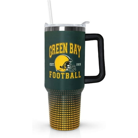 

Classic City Tumbler Cup Football Gifts for Men Women 40oz Stainless Steel Tumbler with Lid and Straw