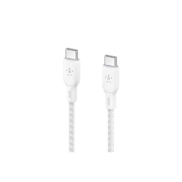 Belkin BoostCharge - USB cable - 24 pin USB-C (M) to 24 pin USB-C (M) - 6.6 ft - white