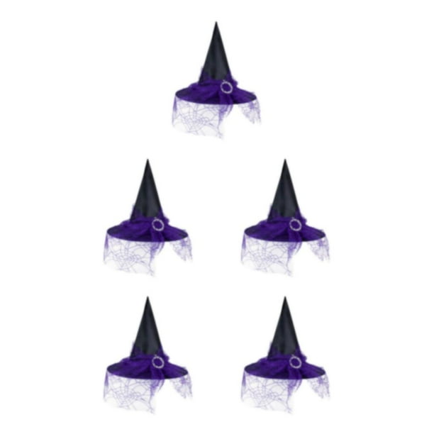 Advancent Sombreros de brujas para adultos - Accesorios de fiesta elegantes y resistentes para Halloween Sombrero de fiesta de cosplay de Type2 NO2
