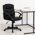 thumbnail image 2 of Scranton & Co Mid Back Black Leather Office Chair, 2 of 8