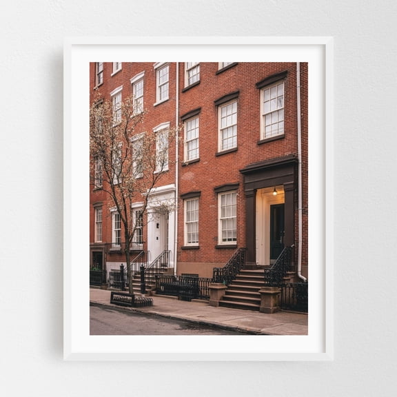 Waverly Place 04 - Manhattan New York Photography White Framed Wall Art Print 16 x 20 inches