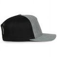 thumbnail image 3 of Outdoor Cap OC106 Structured 7-Panel Cap-LN Heathered Grey/Black, 3 of 8