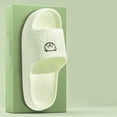 thumbnail image 3 of Women & Menâs Shower Slippers Cute Bear Pattern Slide Slippers, Indoor Non- EVA Sole, Bathroom House Shoes Beach Sandals(Green,7-8), 3 of 6