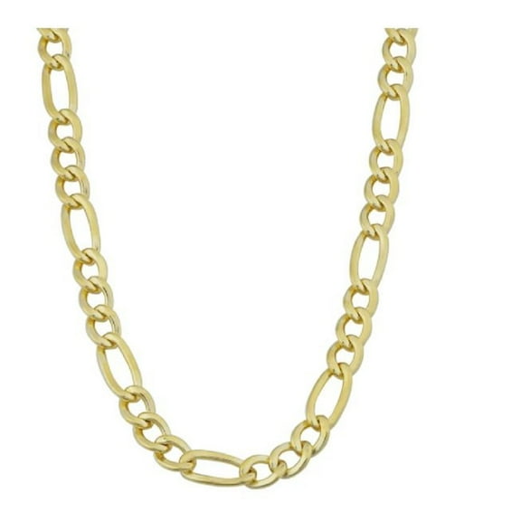 Pompeii 14k Yellow Gold Filled Mens High Polish Solid Figaro Link Necklace (,)