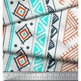 thumbnail image 2 of Soimoi Cotton Poplin Fabric Aztec Geometric Print Fabric by The Yard 56 Inch Wide, 2 of 3