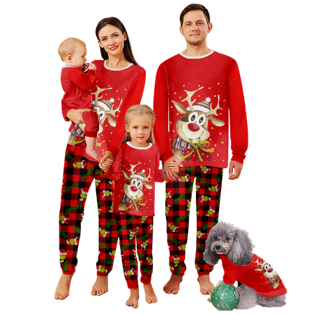 

Family Pajamas for Family Sleepwear Nightwear Outfit Clothes for Adults Kids