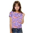 thumbnail image 3 of Mgmyaa Boys and Girls Short Sleeve Tees Kids Cute Dinosaur Print Cotton Summer T-Shirts, 3 of 5