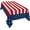 Independence Day Red Blue, variant on Square/Round Tablecloth 54x54inch, Sea Turtle, Vinyl Table Covers Waterproof Oilcloth Table Cloth Linens, Farmhouse Tablecloths for Outdoor Dining Wedding Party Camping, Ocean Animal Watercolor