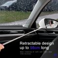 thumbnail image 4 of HUGFEGWE Side Mirror Squeegee, Car Mirror Wiper, 38.6in Handle Retractable Car Rearview Mirror Wiper, Mini Squeegee for Rainy Foggy Weather, Universal Automotive Accessories for CA919-136654, 4 of 7