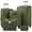 Army Green, variant on 【LuckyNote】3 Piece Softside Luggage Set with Duffel Bag, Expandable TSA Lock Suitcase on Spinner Wheels