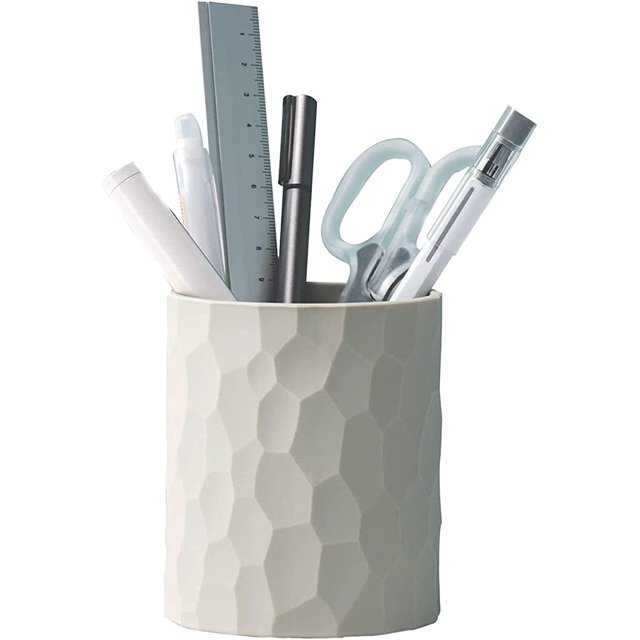 Portalápices impermeable de silicona para escritorio, adecuado para guardar maquillaje y material de oficina.