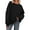 Black, variant on PRETTYGARDEN Sweatshirt for Women Trendy Casual Crewneck Long Sleeve Pullover Tops Fall Fashion Outfits Winter Clothes