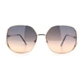 thumbnail image 5 of Womens Glitter Button Jewel Ribbon Hinge Metal Butterfly Sunglasses Gold - Black Brown, 5 of 8