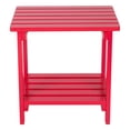 thumbnail image 4 of Shineco 4104TR Outdoor Rectangular Side Table - Tomato Red, 4 of 5