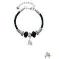 thumbnail image 2 of Delight Jewelry Silvertone 3-D Grand Piano Best Friend Celtic Knot Leather Bead Bracelet, 7"+2" Extender, 2 of 4