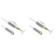thumbnail image 2 of Seitruly Cable de extensión para auriculares, aleación de aluminio, Audio, altavoz de 3,5mm, a , 3 metros blanco 2Conjunto, 2 of 6