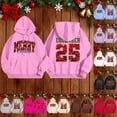 thumbnail image 4 of Christmas Sweatshirts Cozy Oversized Pullover Tops Soft Hoody Casual Holiday Long Sleeve Top with Front Pocket for Winter Christmas Hoodie Blue S, 4 of 4