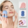 CHEEPUM Korean Beauty Silicone Finger Facial Cleansing Brush Mini Soft