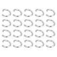 thumbnail image 1 of Unique Bargains 500Pcs Open Jump Rings, 4mm Stainless Steel O Rings, Split Rings Circle Clasp Connecting Rings, Silver, 1 of 7