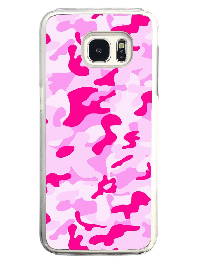 Hot Pink Camouflage Camo Pattern Samsung Galaxy S7 Edge Phone Case