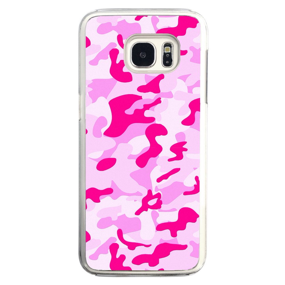 Hot Pink Camouflage Camo Pattern Samsung Galaxy S7 Edge Phone Case
