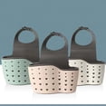 thumbnail image 2 of Sink Drainer under $5! Xqxayjr Double Layer Sink Organizer Basket, Hanging Sponge Holder for Kitchen Sink, TPR Draining Rack for Dish Soap, Brushes, Cleaning Supplies, 21x8.5x5cm, 2 of 9
