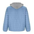 thumbnail image 3 of BiZtdJrK Puffer Jacket Men Zip Up Long Sleeve Hooded Jackets Winter Lightweight Quilted Down Coats with Pockets, Light Blue, XS, 3 of 6