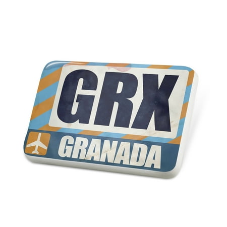 Porcelein Pin Airportcode GRX Granada Lapel Badge – NEONBLOND