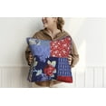 thumbnail image 3 of Ruvanti - Dec/Throw Pillow T-200 Satin 100% Cotton 2 Pack (18"x18") Cover Only, Patch Work Multi Navy Turqize Design, 3 of 9